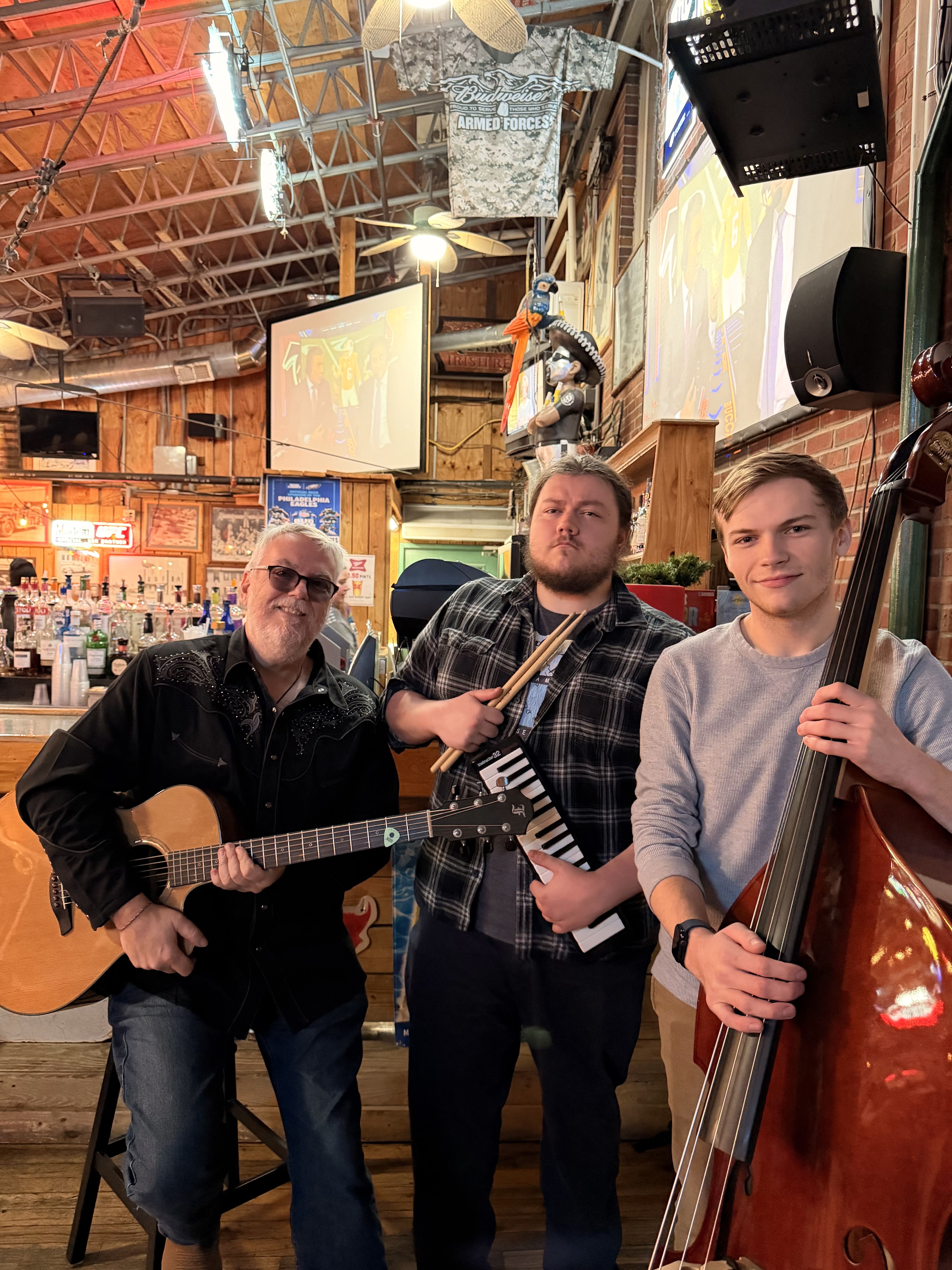 Sugar Sand Revival with Dave Bermingham, David Bermingham and upright bassist Matt Miller
